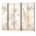 Biombo barato Tropical Safari - Wild Animals in Beige Shades on a White Background II [Room Dividers] 151728