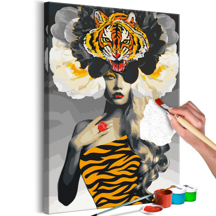 Cuadro para pintar por números Eye of the Tiger 127438 additionalImage 3