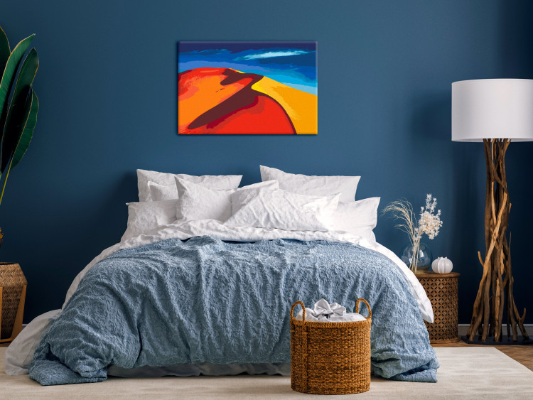 Cuadro para pintar por números Hot Day - Large Desert Dune and Blue Sky With White Cloud 145158 additionalImage 2