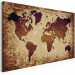 Cuadro numerado para pintar Mapa del mundo (tonos marrones) 107178 additionalThumb 7