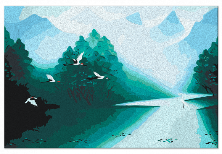 Cuadro para pintar con números Emerald Landscape 138678 additionalImage 6