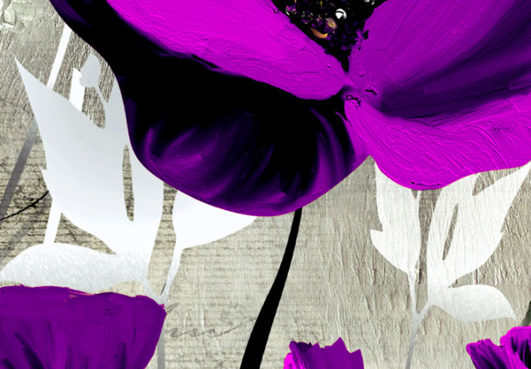 Sobreimpresión en vidrio acrílico Meadow: Purple Poppies [Glass] 92378 additionalImage 4