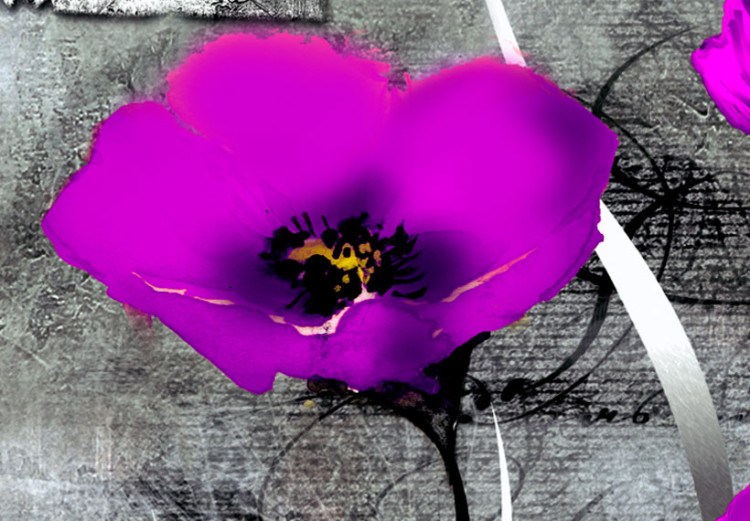 Sobreimpresión en vidrio acrílico Meadow: Purple Poppies [Glass] 92378 additionalImage 5
