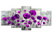 Sobreimpresión en vidrio acrílico Meadow: Purple Poppies [Glass] 92378 additionalThumb 2