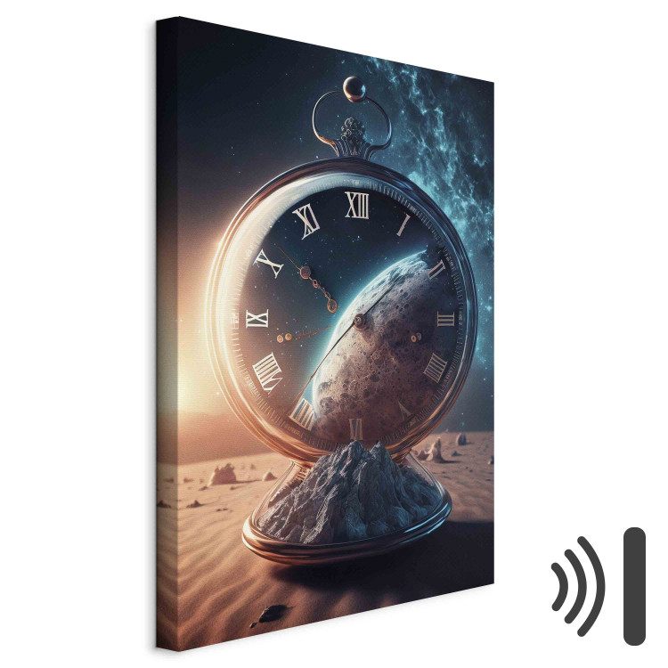 Cuadro decorativo Planetary Clock - Abstraction With a Time and Space Motif 151098 additionalImage 8