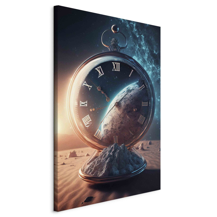 Cuadro decorativo Planetary Clock - Abstraction With a Time and Space Motif 151098 additionalImage 2
