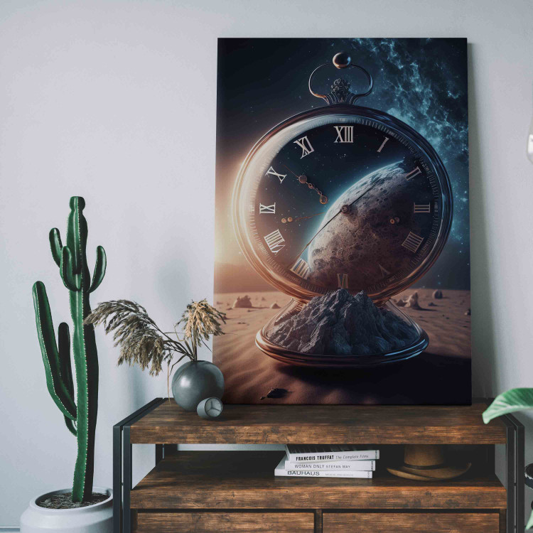 Cuadro decorativo Planetary Clock - Abstraction With a Time and Space Motif 151098 additionalImage 11