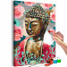 Cuadro para pintar con números Buddha in Red 135629 additionalThumb 3