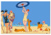 Cuadro para pintar por números On the Beach - Group of Acquaintances by the Sea, Blue Sky 144129 additionalThumb 4