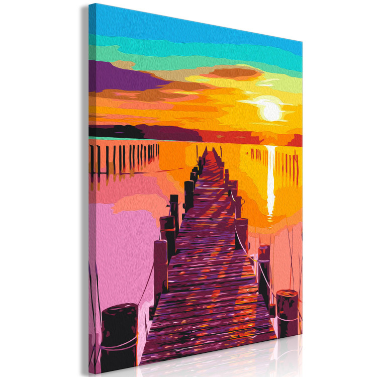 Cuadro numerado para pintar Sun and Shadows - Play of Light on the Pier, Dynamic Sky 144529 additionalImage 7