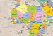 Cuadro decorativo Tierras desconocidas (1 parte) - mapa mundial colorido estilo vintage 95929 additionalThumb 5