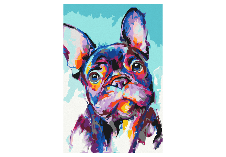 Cuadro para pintar con números Bulldog Portrait 127939 additionalImage 7