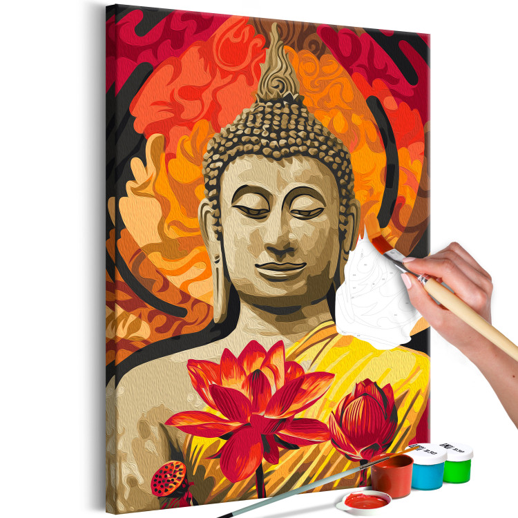 Cuadro para pintar con números Fiery Buddha 135439 additionalImage 3