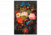 Cuadro para pintar por números Summer Bouquet - Colorful Flowers with Fruit on a Dark Background 147339 additionalThumb 3