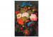 Cuadro para pintar por números Summer Bouquet - Colorful Flowers with Fruit on a Dark Background 147339 additionalThumb 4