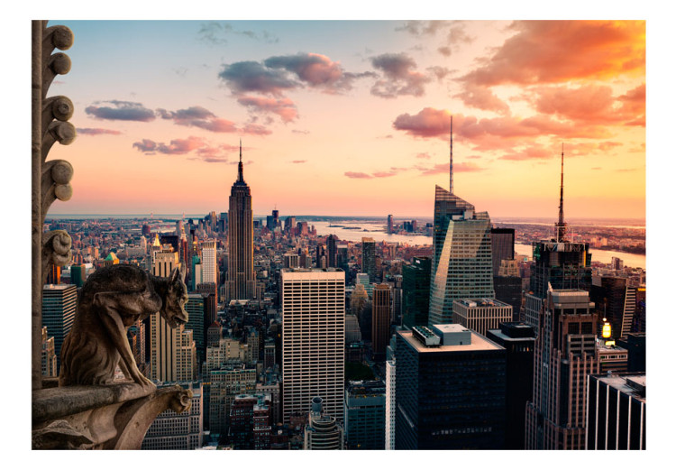Fotomural Arquitectura urbana - rascacielos de Nueva York en EE.UU. al atardecer 59759 additionalImage 1
