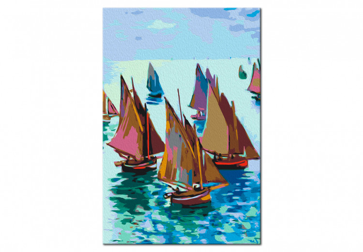 Cuadro para pintar con números Claude Monet: Fishing Boats 134689 additionalImage 5