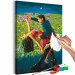 Cuadro para pintar con números Tango in the Moonlight - A Dancing Couple in a Colorful Meadow 144089 additionalThumb 3