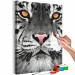 Cuadro numerado para pintar Regal White Tiger 138499 additionalThumb 6