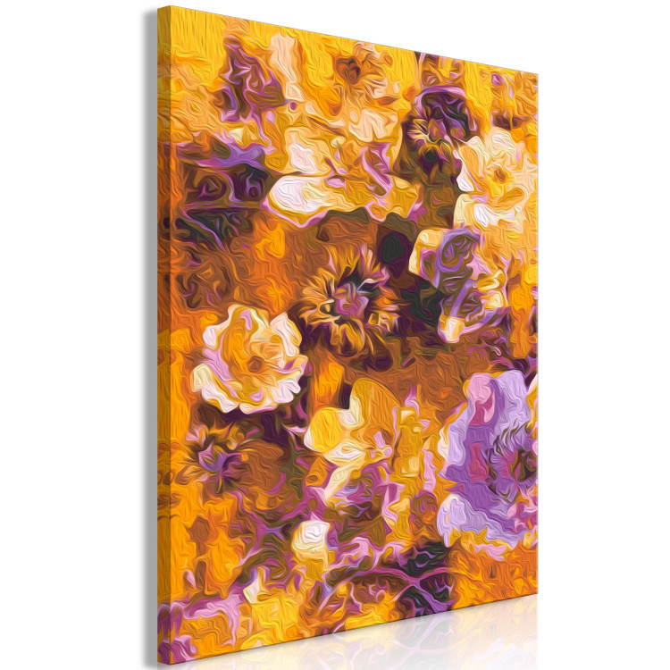  Dibujo para pintar con números Caramel Garden - Blooming Flowers in White and Purple Colors 146199 additionalImage 7