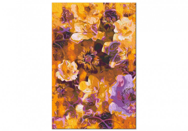  Dibujo para pintar con números Caramel Garden - Blooming Flowers in White and Purple Colors 146199 additionalImage 4