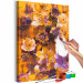  Dibujo para pintar con números Caramel Garden - Blooming Flowers in White and Purple Colors 146199 additionalThumb 6